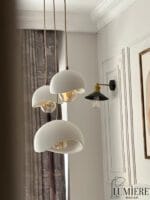 Beyaz Üçlü Yemek Masası Sarkıt Avize - Görsel 6