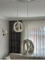 Beehive İkili Sarkıt Avize - Beton Görünümlü - Görsel 5