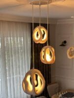 Beehive Üçlü Sarkıt Avize - Beton Görünümlü - Görsel 4