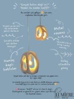 Beehive İkili Sarkıt Avize - Beton Görünümlü - Görsel 6