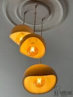 Beyaz Üçlü Sarkıt Avize - Modern Beton | 3'lü - Görsel 3