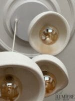 Beyaz Üçlü Sarkıt Avize - Modern Beton | 3'lü - Görsel 5