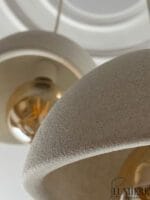 Beyaz Beton İkili Sarkıt Avize - Görsel 2