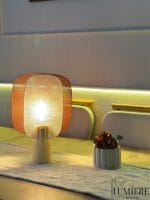 MODURA Beyaz Abajur - Modern Masa Lambası | Elegant - Görsel 2