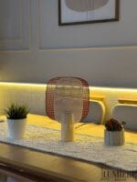 MODURA Beyaz Abajur - Modern Masa Lambası | Elegant - Görsel 4