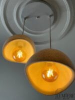 Beyaz Beton İkili Sarkıt Avize - Görsel 3