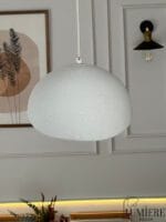 Beyaz Tekli Sarkıt Avize - Modern Beton - Görsel 2