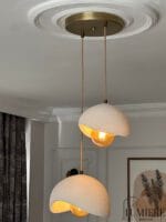 Eskitme İkili Sarkıt Avize - Vintage Beton | 2'li - Görsel 3