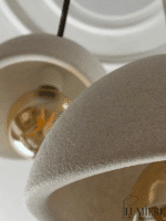 Siyah İkili Sarkıt Avize - Modern Beton | 2'li - Görsel 2