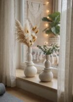 Modern Form Çiftli Vazo Seti