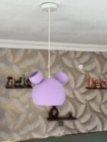 Mickey Çocuk Odası Avizesi | Mor Renk, Hafif ve Dayanıklı - Görsel 2