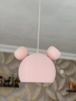 Mickey Çocuk Odası Avizesi | Pembe Renkli, Hafif ve Dayanıklı