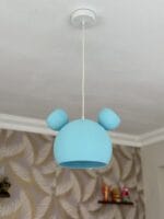 Mickey Çocuk Odası Avizesi | Mavi Renkli, Hafif ve Dayanıklı - Görsel 2