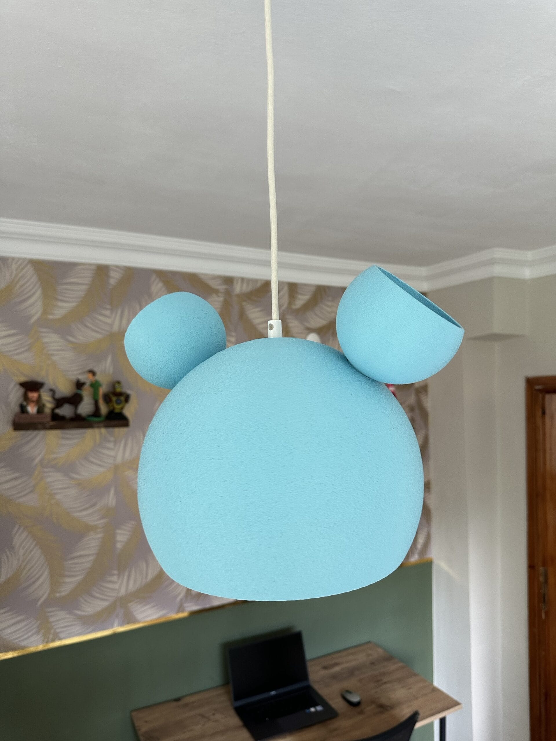 img_6896 Mickey Çocuk Odası Avizesi | Mavi Renkli, Hafif ve Dayanıklı - Görsel 1