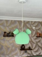 Mickey Çocuk Odası Avizesi | Yeşil Renk, Hafif ve Dayanıklı - Görsel 3