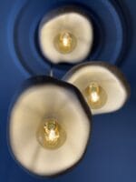 Leaf Avize – Siyah Üçlü Sarkıt Modern Beton Görünümlü - Görsel 2