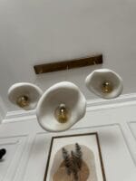 Leaf Avize – Eskitme Üçlü Yemek Masası Sarkıt Modern Beton Görünümlü - Görsel 3