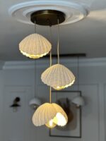 ESKİTME RENK İnci Iskandinav &bohem Tarz 3’lü Sarkıt Avize -Profesyonel Tasarım,gün Işığı Ampul Içerir