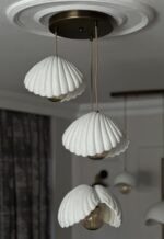 ESKİTME RENK İnci Iskandinav &bohem Tarz 3’lü Sarkıt Avize -Profesyonel Tasarım,gün Işığı Ampul Içerir - Görsel 3